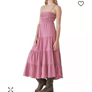 NWT Lucky Brand Embroidered Cotton Beach Maxi Dress